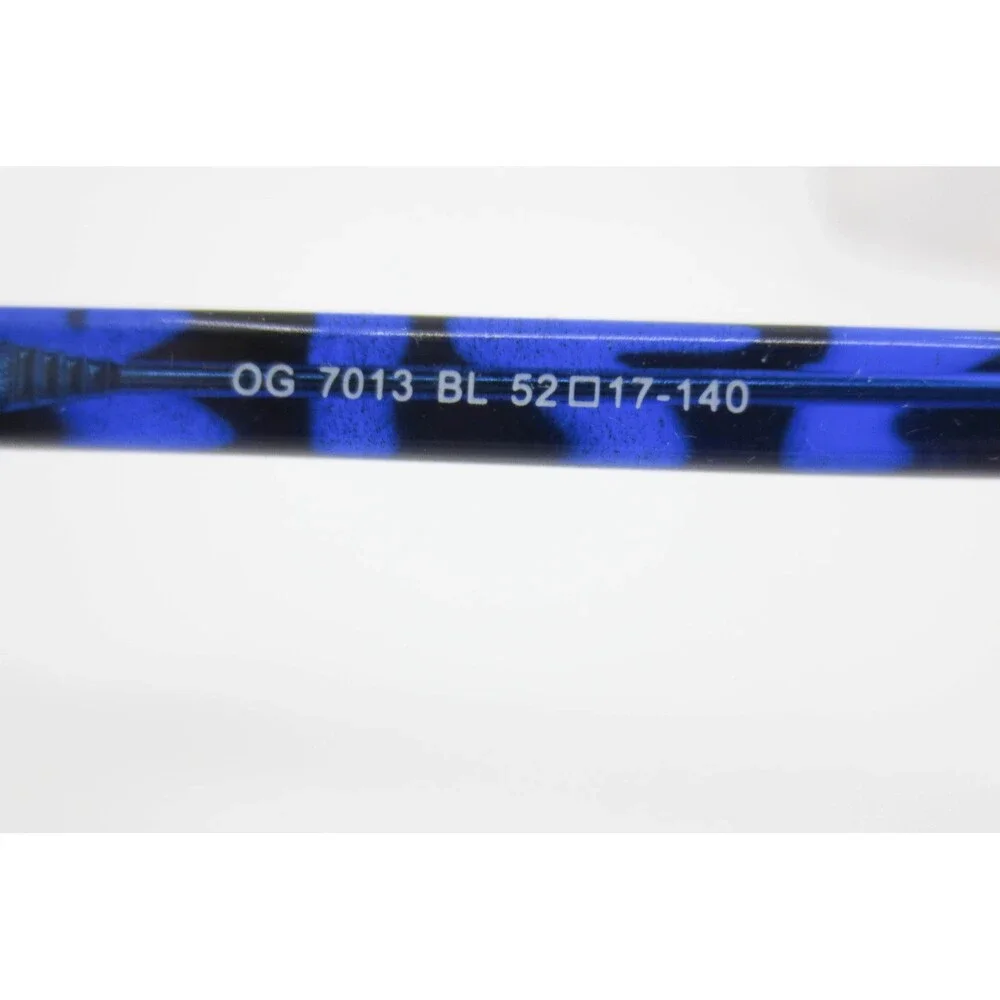 Otis + Grey OG 7013 BL Blue Tortoise Square Eyeglass Frames 52-17-140